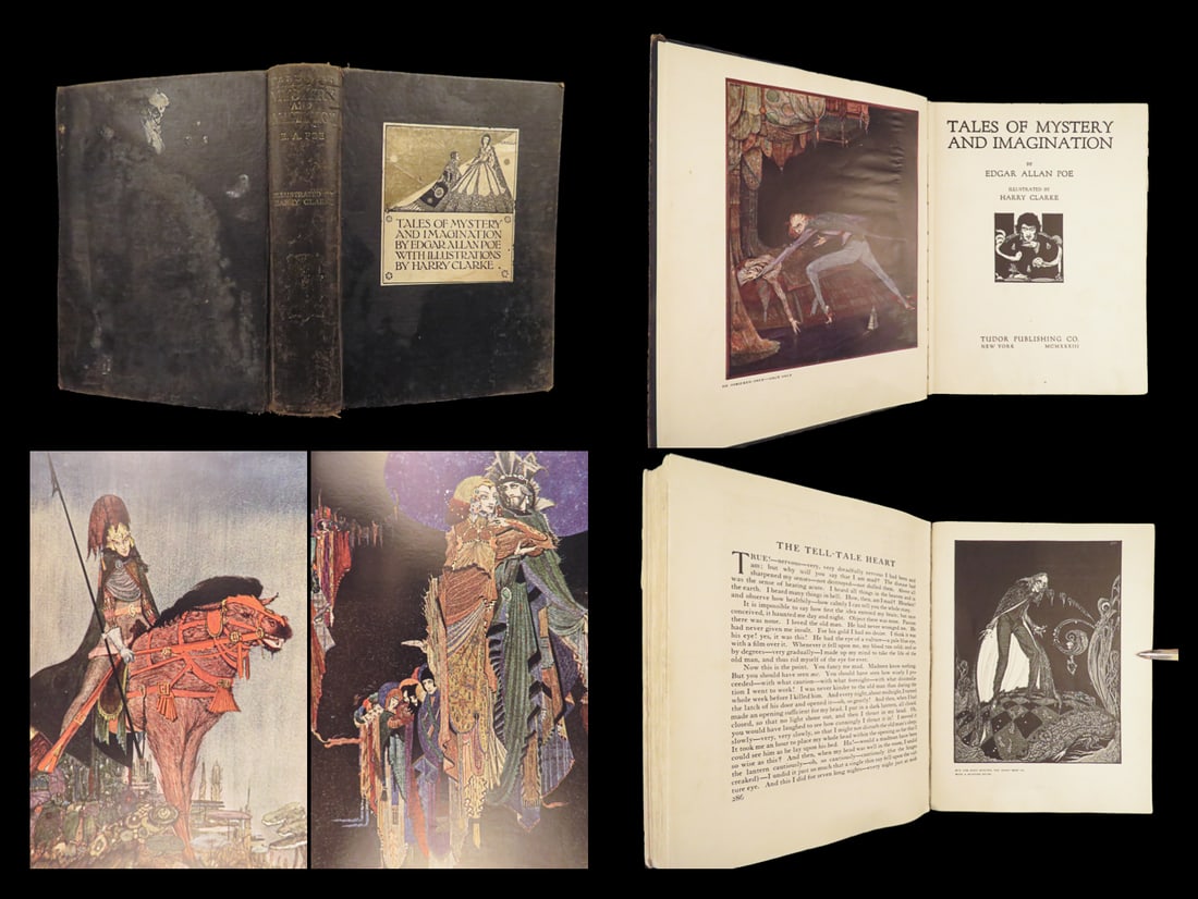 1933 Tales of Mystery by Edgar Allen Poe | Clarke Illustrated | Pit Pendulum | 1st ed (1 of 10)