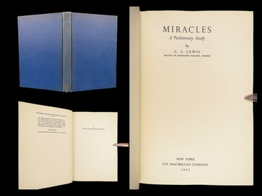 Miracles – C.S. Lewis, 1947 First Edition