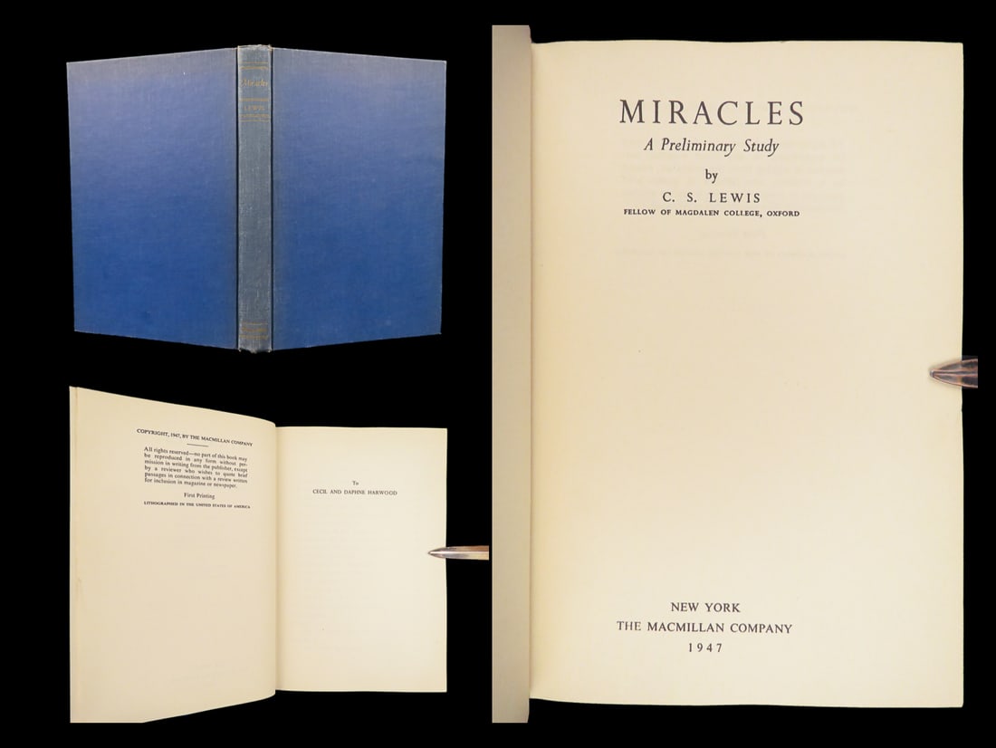 Miracles – C.S. Lewis, 1947 First Edition (1 of 10)