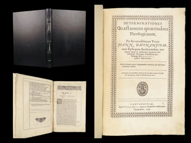 Determinationes – John Davenant, 1639 | Latin Quarto Theological Printing