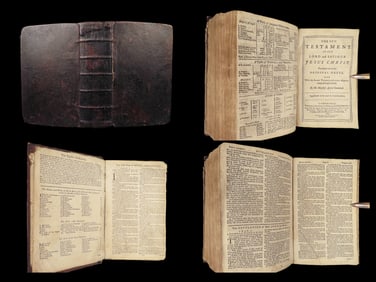 The Holy Bible – Cambridge, 1786 | Leather Binding, 1784 NT Title Page