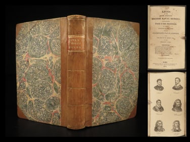 1809 1ed Lives British Naval Heroes Francis Drake Capt James Cook Anson Raleigh
