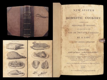A New System of Domestic Cookery – Rundell, 1824 | French Recipes, Fine Binding