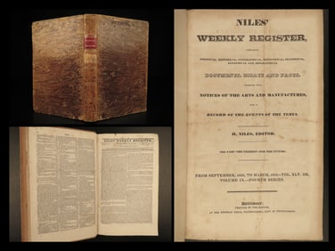 1834 Niles Register INDIANS Black Hawk Mormons Davy Crockett Keokuk Sauk Choctaw