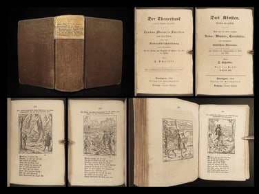 1846 1ed Das Kloster Scheible Murner Theuerdank Occult Fairy Tales Superstitions