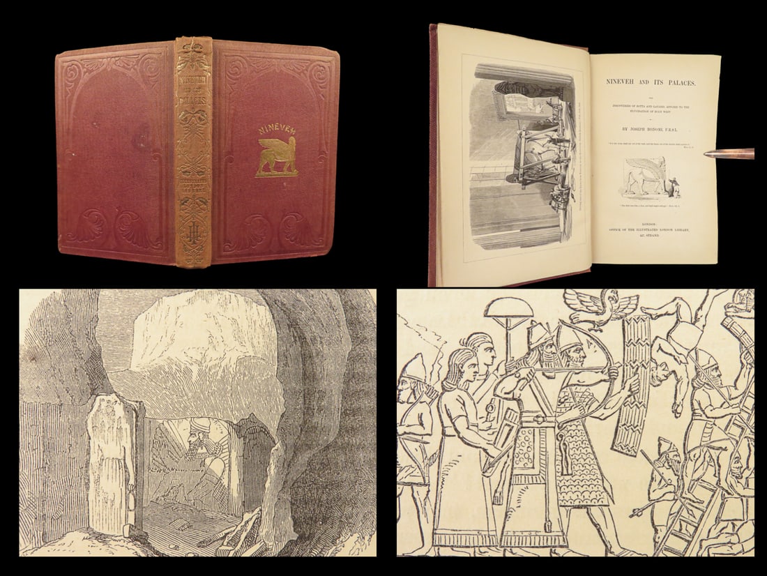 1852 NINEVEH and Its Palaces by Bonomi | 1st Discoveries in Babylon & Assyria (1 of 10)