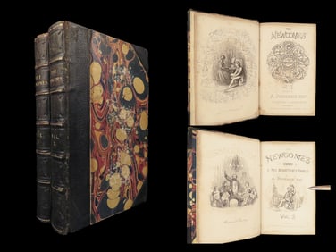 The Newcomes – William M. Thackeray, 1855 First Edition | Illustrated