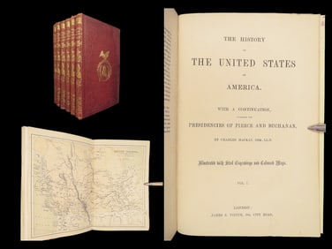 The History of the United States – Charles Mackay, 1863 | Portraits and Maps