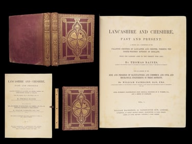 Lancashire and Cheshire – Baines, 1867 Folio (2 Vols)