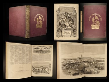 1868 HUGE Illustrated London News Abyssinia Expedition India Angkor Wat Cambodia