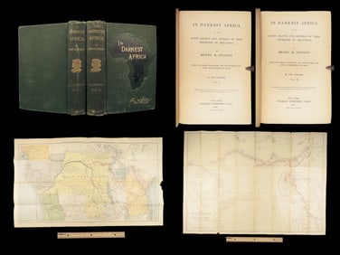 1890 In Darkest Africa – 1st ed | Henry Stanley | Pasha Livingstone Exploration