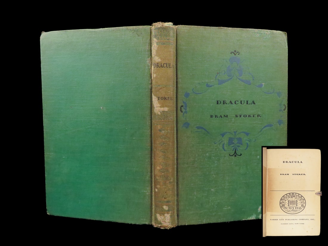 1928 Dracula by Bram Stoker | Gothic Horror Masterpiece, Sun Dial edition (1 of 10)
