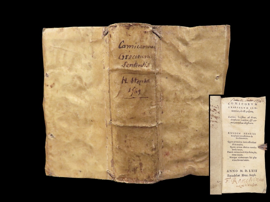 Comicorum Sententiae – Henri Estienne, 1569 | Aphorisms from Greek Comedy