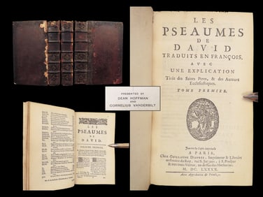 Les Pseaumes de David – de Sacy, 1690 | Latin-French Psalter, 3 Volumes