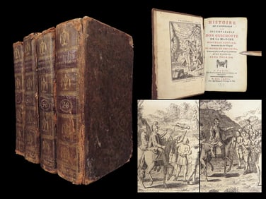Don Quichotte | Cervantes, 1777 – Saint-Martin French Continuation | 4 Vol Set