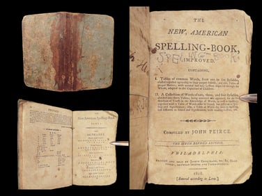 The New American Spelling Book, John Peirce, 1808, Philadelphia
