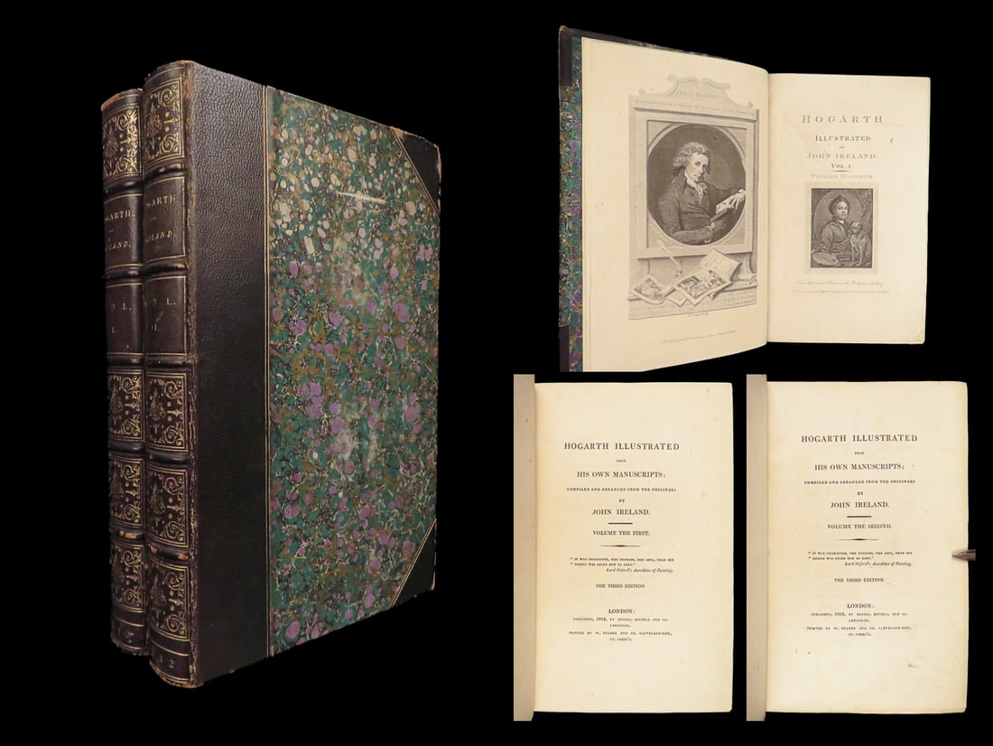 Hogarth Illustrated – John Ireland – 1812 | 2 Volumes | Illustrated Satire (1 of 10)