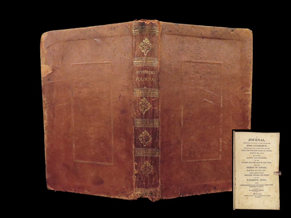 1818 FAMOUS Journal of James Riley Shipwreck Brig Commerce Arabs Morocco Africa: 1818 FAMOUS Journal of James Riley Shipwreck Brig Commerce Arabs Morocco Africa “My aim [of this Narrative] has been merely to record, in plain and unvarnished language, scenes in which I was a prin