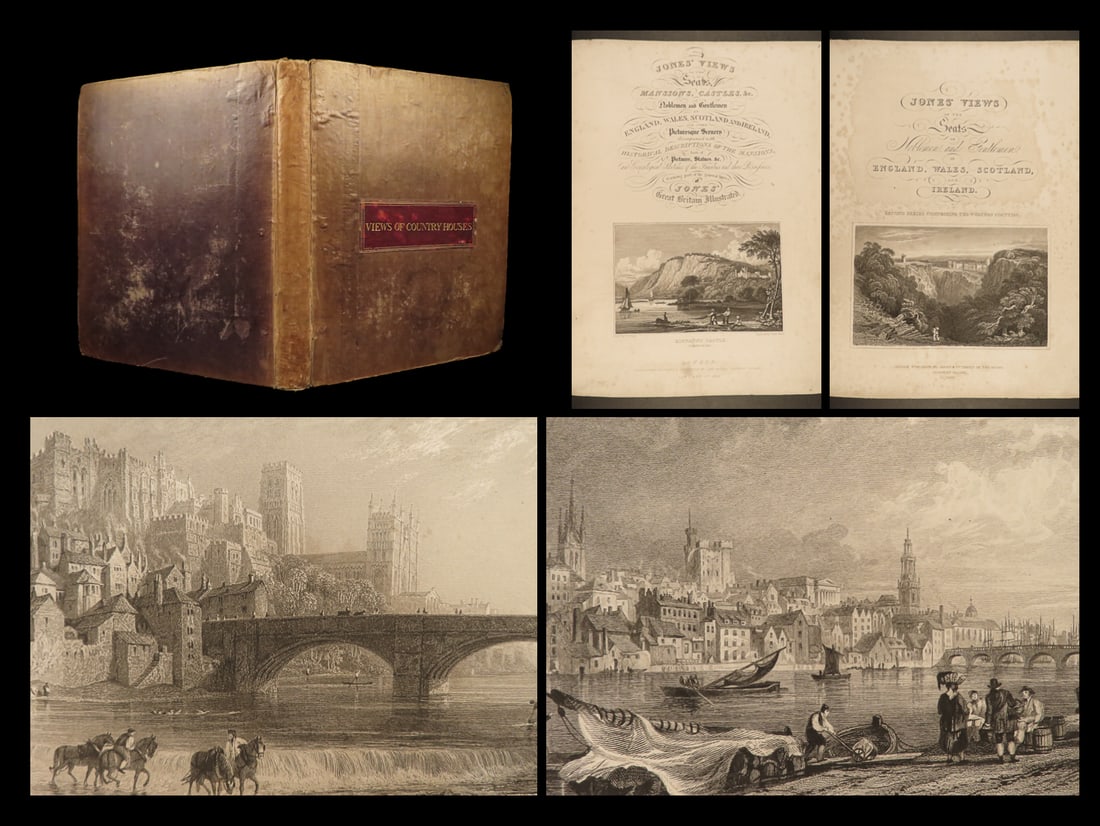 1829 Views CASTLES England Wales Scotland Britain Scenery Mansions Illustrated (1 of 20)