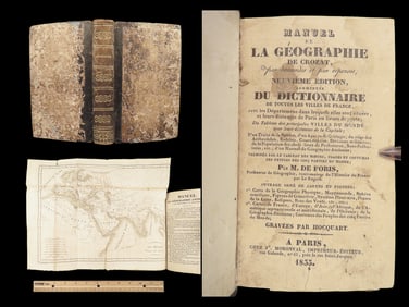 Geography Manual – Crozat – 1833 | Maps – World, France, Asia, Americas