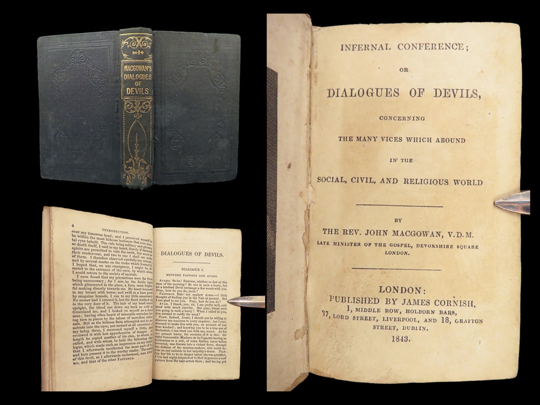 Infernal Conference – John MacGowan, 1843 London Edition | Dialogues of Devils (1 of 10)
