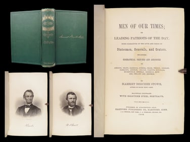 Men of Our Times – Harriet Beecher Stowe, 1868 First Edition | Steel Portraits
