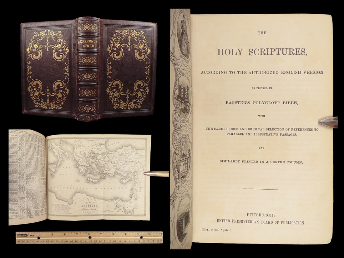 Holy Scriptures – Bagster Format, United Presbyterian, 1872 Psalms | Maps (1 of 10)