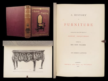 A History of Furniture – Albert Jacquemart, 1878 First Edition | Illustrated Cloth
