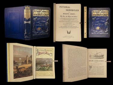 1885 Famous VOYAGES Cleopatra Capt Cook Francis Drake Marco Polo Illustrated