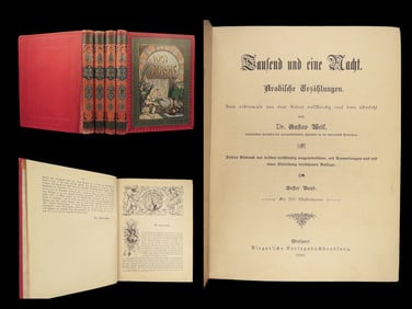 Tausend und eine Nacht – Gustav Weil, 1889 | 4v, German Arabian Nights