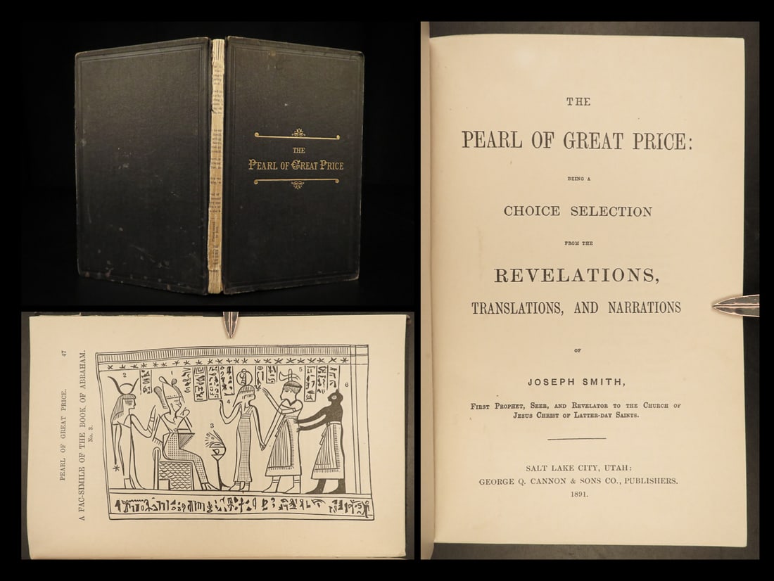 1891 Pearl of Great Price Joseph Smith LDS Church Book of Mormon Revelation Utah (1 of 19)