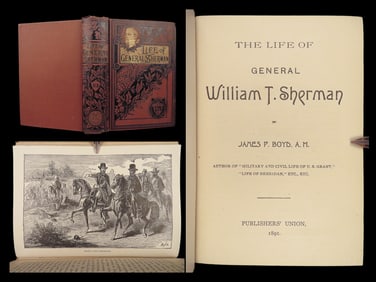 Life of General William T. Sherman – Boyd – 1891 | First Ed, Civil War Biography