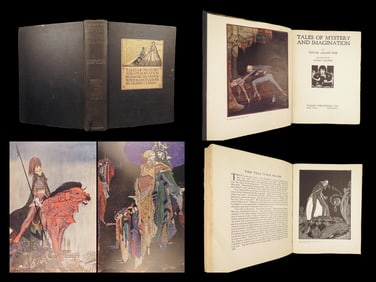 1933 Tales of Mystery by Edgar Allen Poe | Clarke Illustrated | Pit Pendulum | 1st ed
