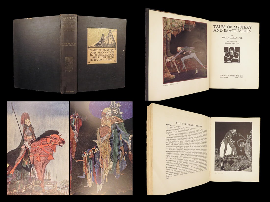 1933 Tales of Mystery by Edgar Allen Poe | Clarke Illustrated | Pit Pendulum | 1st ed (1 of 10)