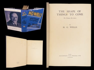1933 The Shape of Things – H.G. Wells | First edition SciFi Novel