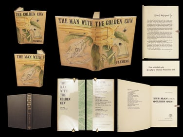 1965 JAMES BOND 1st ed Man with the Golden Gun Ian Fleming Pistol NOVEL 007
