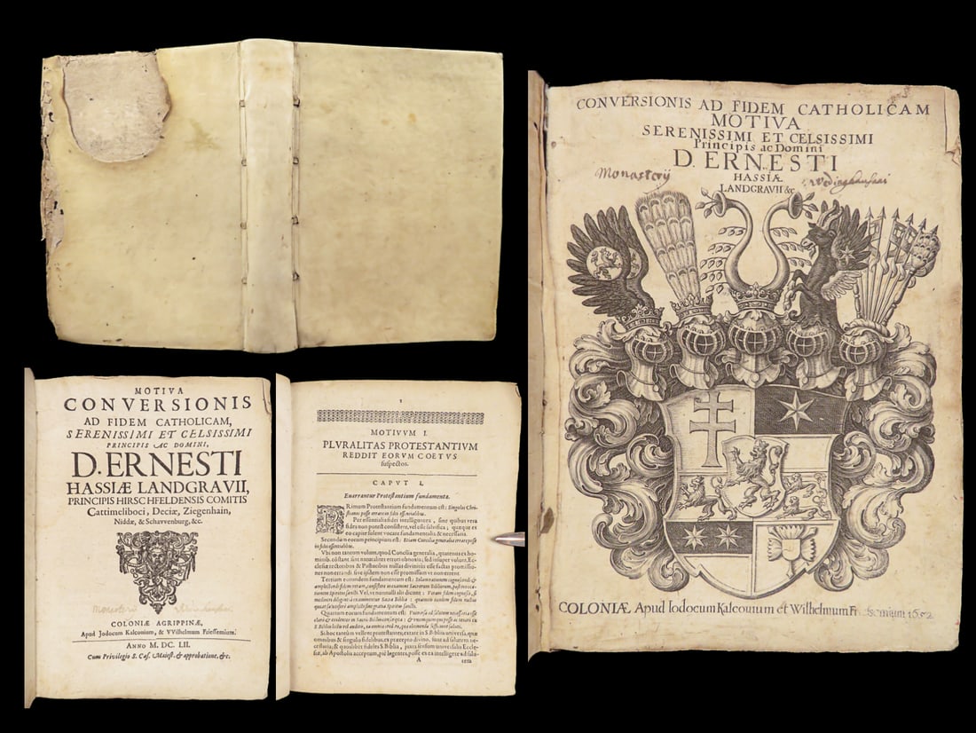 Conversionis ad fidem catholicam | Walenburch Conversion, 1652, Vellum (1 of 10)