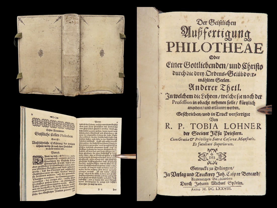 Der Geistliche Ausfertigung Philotheae – Tobias Lohner – 1678 | Instruction for Nuns (1 of 10)