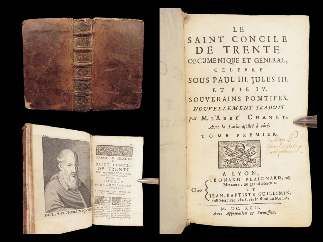 Le Saint Concile de Trente – Martial Chanut – 1692 | Council of Trent: Martial Chanuts treatise on the Council of Trent was an important work of Chanuts attempts at bringing understanding to Europes confusion on Protestant reforms. He does so by providing details on the 