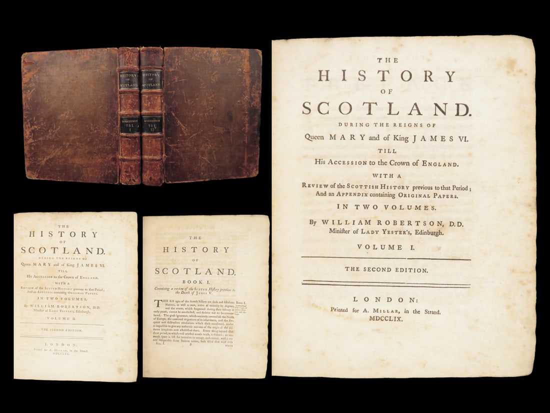 History of Scotland – William Robertson – 1759 | History of England, 2vols (1 of 10)