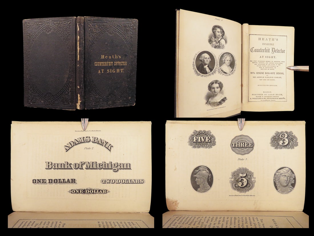 Heath’s Infallible Counterfeit Detector – Laban Heath, 1864 | Civil War Anti-Fraud Manual (1 of 10)