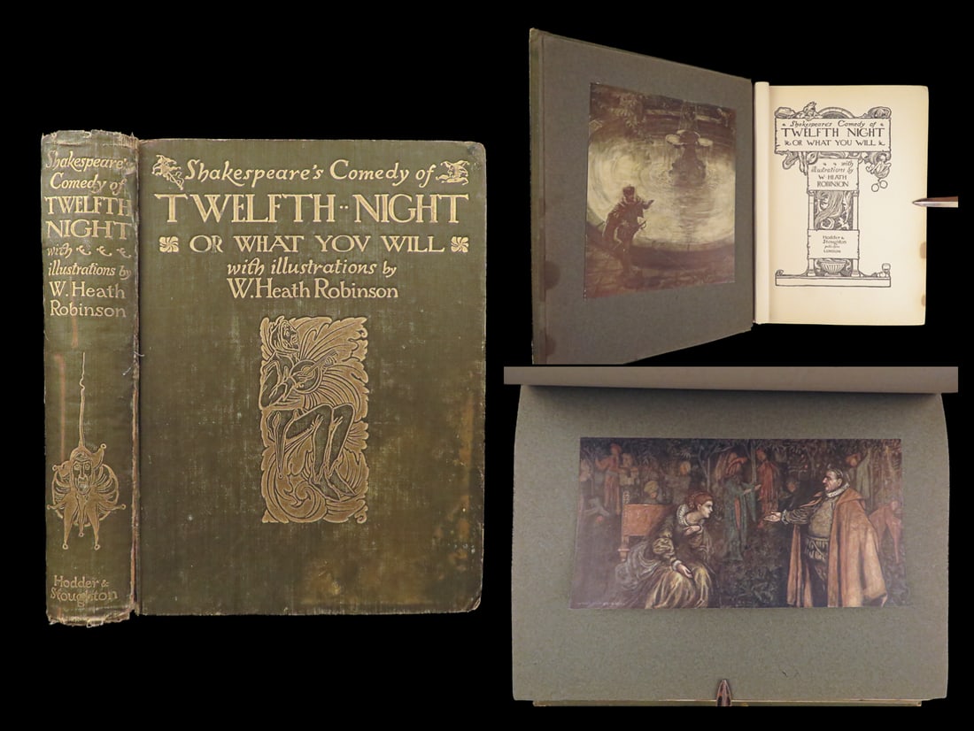 Twelfth Night – William Shakespeare, c.1908 | Illustrated by W. Heath Robinson (1 of 10)