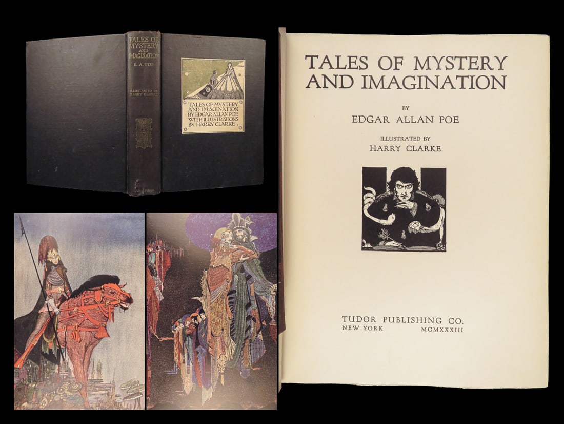 1933 Tales of Mystery by Edgar Allen Poe | Clarke Illustrated | Pit Pendulum | 1st ed (1 of 10)