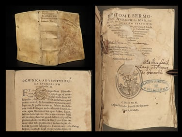 1571 Franciscan Bible Sermons German Ferus Wild Cologne Catholic Mainz RARE