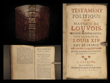 1695 FRANCE Memoirs of Marquis de Louvois Military Louis XIV Courtilz de Sandras