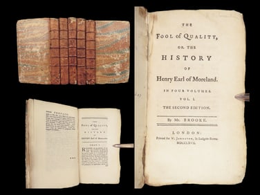The Fool of Quality – Henry Brooke – 1767 | English Sensibility Novel, 5vol