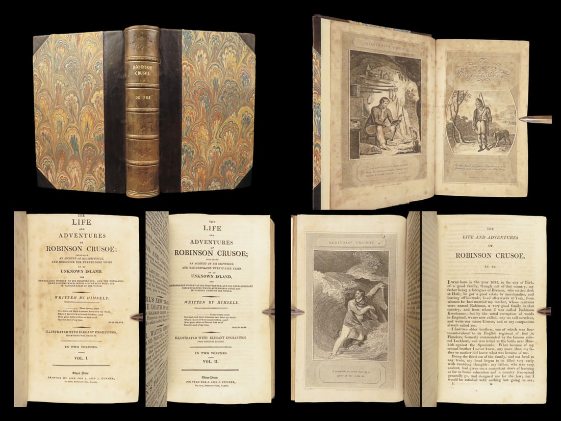 Life and Adventures of Robinson Crusoe, Daniel Defoe – 1812 | Illustrated (1 of 10)