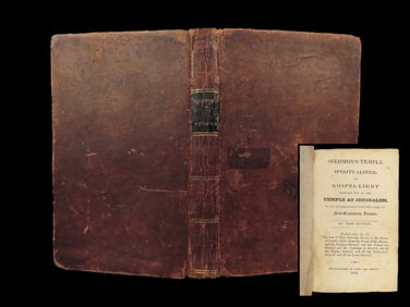 Solomon’s Temple Spiritualized | John Bunyan, 1824 – Leather Connecticut Imprint