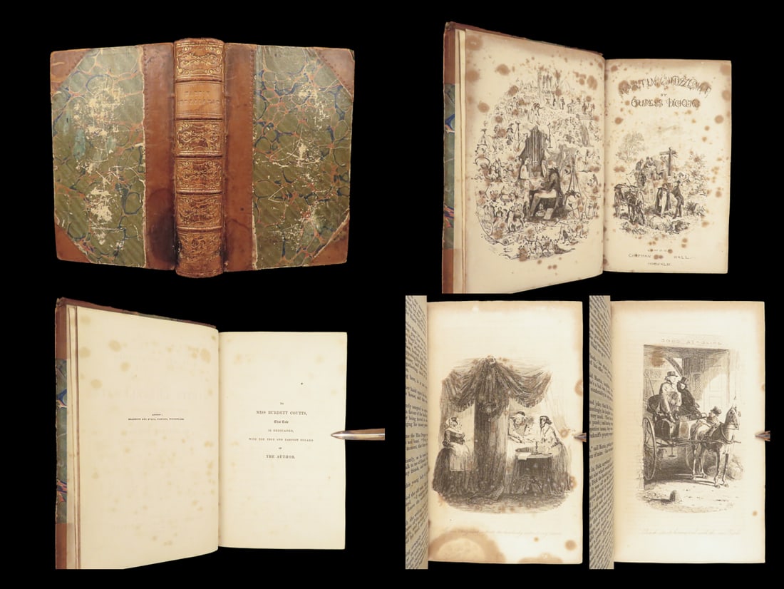 Martin Chuzzlewit – Charles Dickens, 1844 First Edition | Phiz Illustrated (1 of 10)
