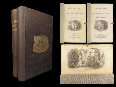 Uncle Tom’s Cabin – Harriet Beecher Stowe, 1852 First Edition | Abolition Classic